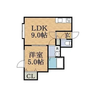 CanyonriverⅢ(キャニオンリバー)【106号室】の間取り