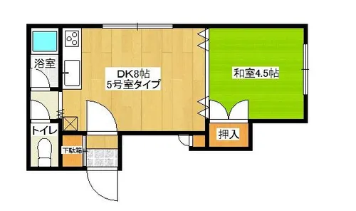 コーポ藤【205号室】の間取り