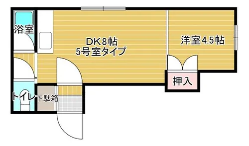 コーポ藤【205号室】の間取り