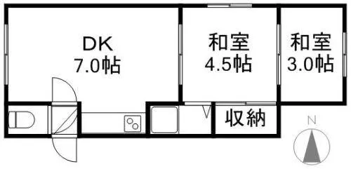 F406【0025号室】の間取り