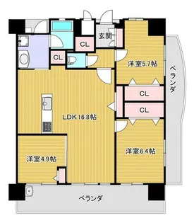 LEGEND157【7階】の間取り