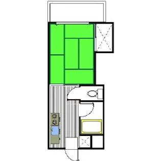 ドミールケンゾー【202号室】の間取り