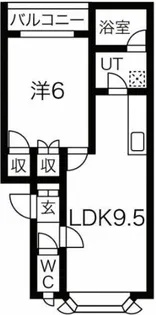 パークマンションⅧ【A-2号室】の間取り