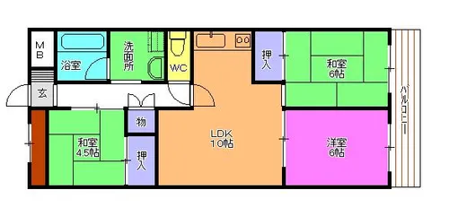 シャルムアナダ【3階】の間取り
