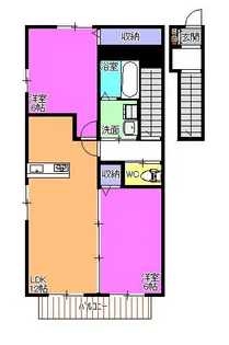 エスペランサⅡ【2階】の間取り
