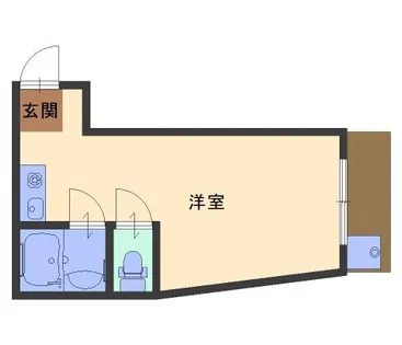 朝日マンション【1階】の間取り