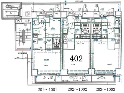 大阪府大阪市淀川区十三本町1丁目【マンション】の間取り