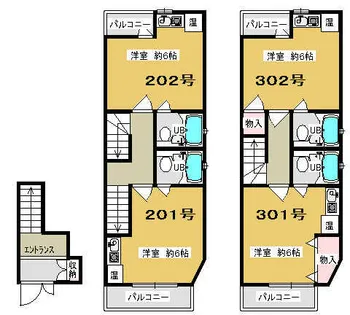 京都府宇治市槇島町千足【アパート】の間取り