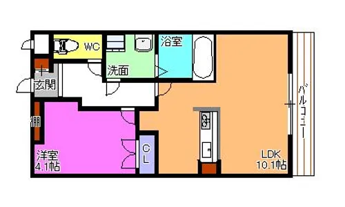 エトワールシャトー【1階】の間取り