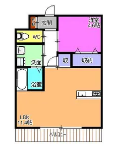 ソレイアード【2階】の間取り