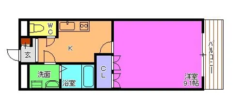 ヴィルコート【1階】の間取り