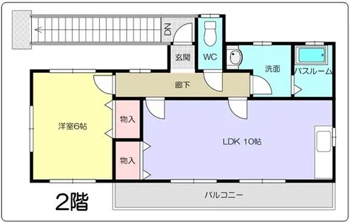 サンハイツ奈多【2号室】の間取り