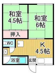 中島アパート【103号室】の間取り