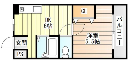 大阪府大阪市東淀川区豊新3丁目【マンション】の間取り