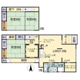 愛知県碧南市山神町4丁目【一戸建】の間取り