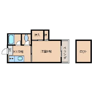 シティベール小倉【1階】の間取り