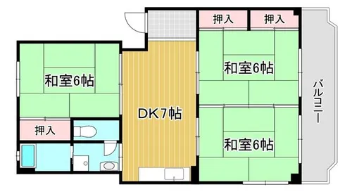 福岡県北九州市小倉南区湯川4丁目【マンション】の間取り