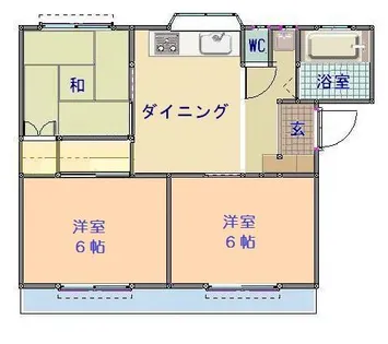 新町コーポⅠ【101号室】の間取り