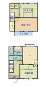 新町コーポⅡ【2-6号室】の間取り