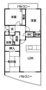 エスペランサ【2階】の間取り