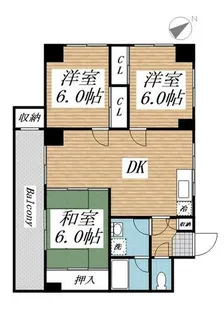 プレアール志徳【4階】の間取り