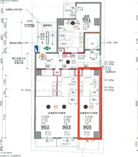 京都府京都市右京区西院南高田町【マンション】の間取り