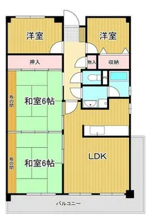 福岡県北九州市小倉南区志井6丁目【マンション】の間取り