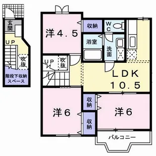 アメニティ広徳【2階】の間取り