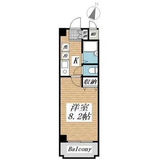 maison celeste【0101号室】の間取り