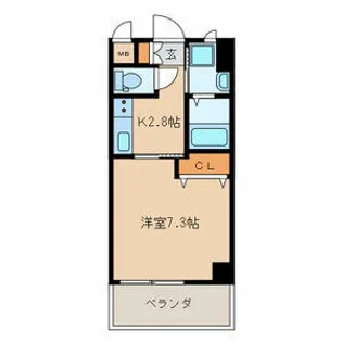 ERIOS COURT 香春口【3階】の間取り