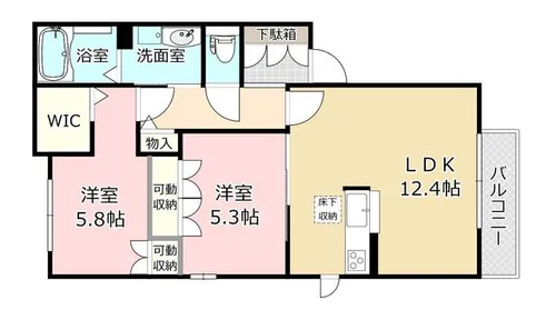 エスポアメゾン【1階】の間取り