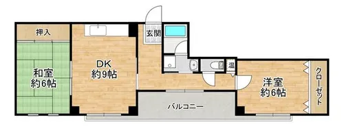 アントレ大開【702号室】の間取り
