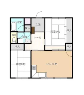 福岡県北九州市小倉南区北方1丁目【マンション】の間取り