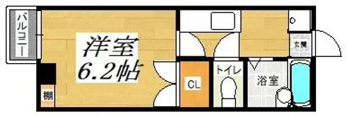 リファレンス北九大前【2階】の間取り