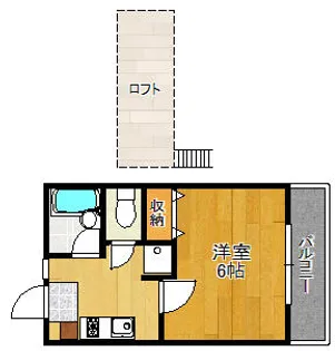 ロフティ24【202号室】の間取り
