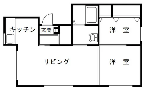 コーポうたの【201号室】の間取り