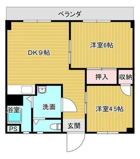 福岡県北九州市小倉南区北方2丁目【マンション】の間取り