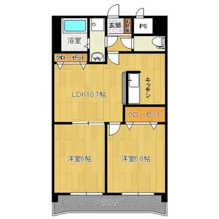 ウィークスM・ONE【8階】の間取り