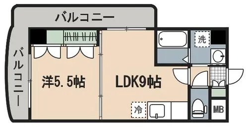 福岡県北九州市小倉南区北方4丁目【マンション】の間取り