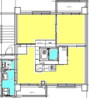 北九州市住宅供給公社 東沼団地【3号室】の間取り