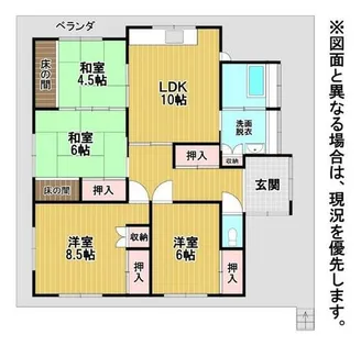 福岡県北九州市小倉北区片野2丁目【一戸建】の間取り
