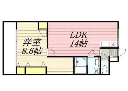 1LDKの間取り画像