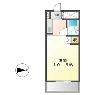 黄金町スカイマンション【803号室】の間取り