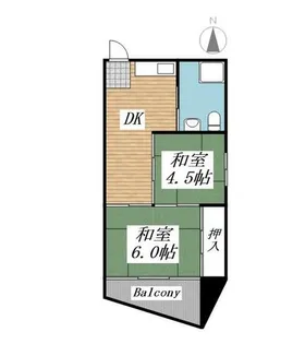 TOEI城野ビル【0304号室】の間取り