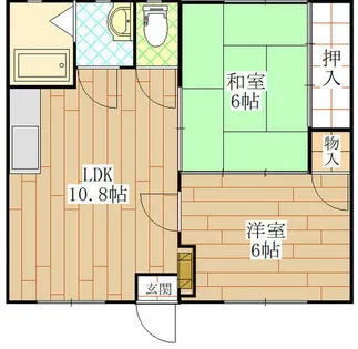 福岡県北九州市小倉南区重住1丁目【アパート】の間取り