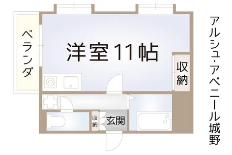 福岡県北九州市小倉南区富士見2丁目【マンション】の間取り