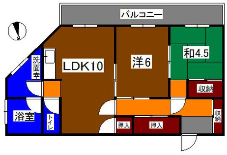 西川ビル【301号室】の間取り