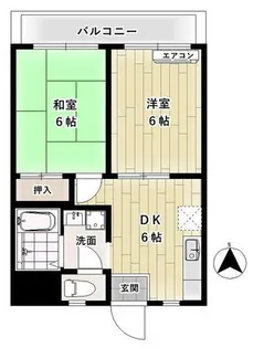 アビタシオン大阪港【5階】の間取り