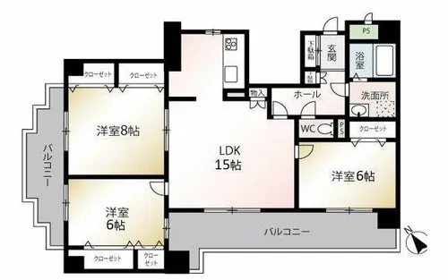 福岡県福岡市東区松田3丁目【マンション】の外観
