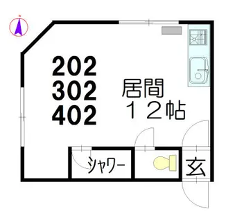 北海道札幌市北区麻生町4丁目【マンション】の間取り